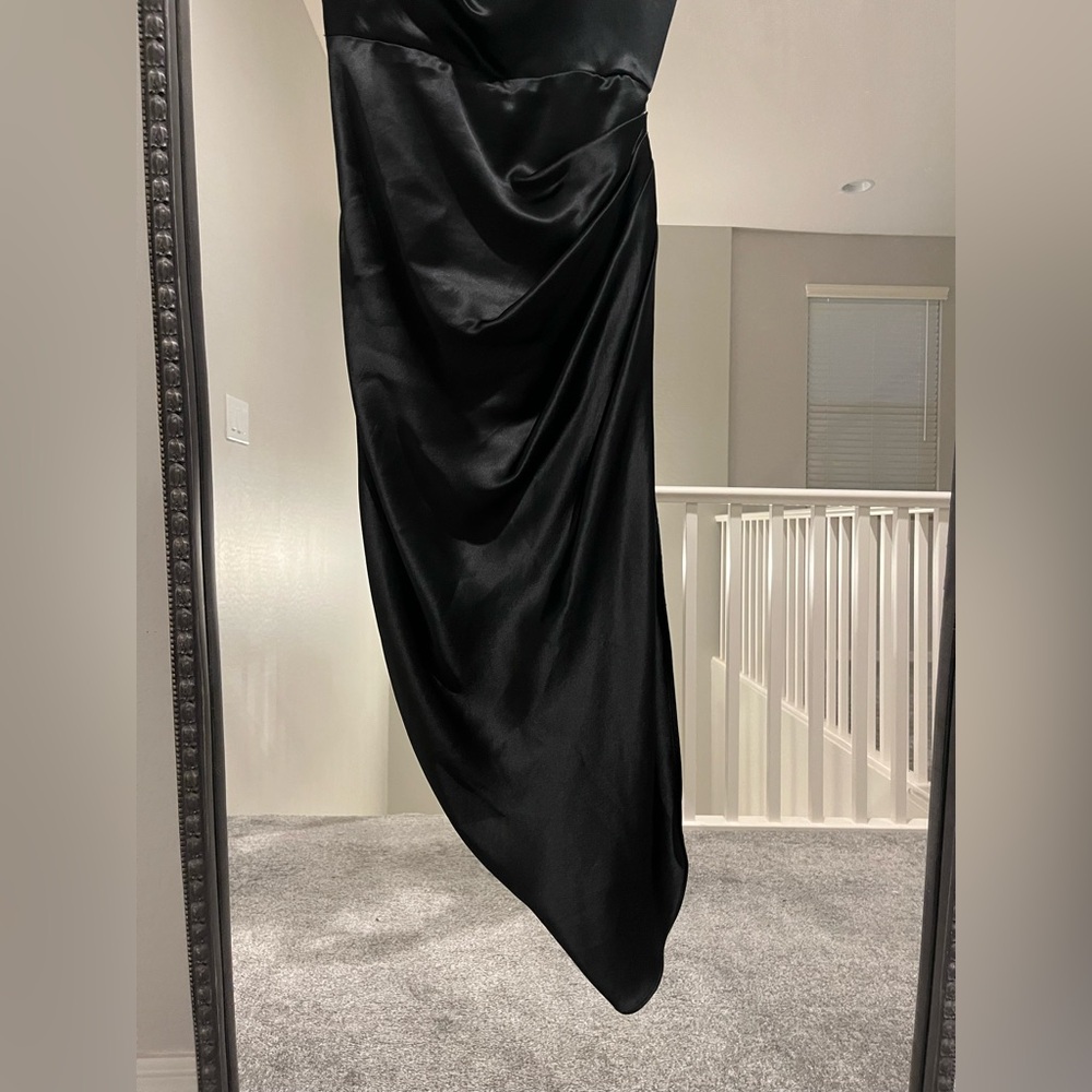 House of CB Reva Satin Gathered Corset Dress - Picture 10 of 13